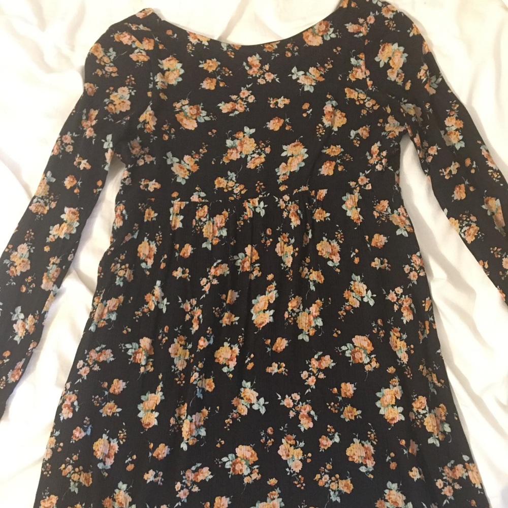 Pearle Floral Black Dress